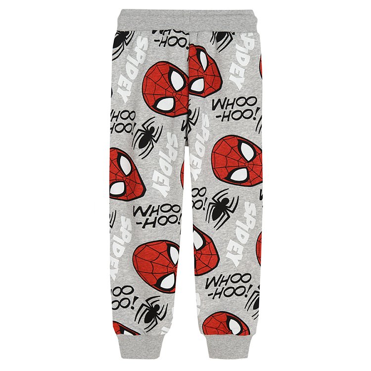 Σετ φούτερ και φόρμα γκρι με στάμπα Spiderman