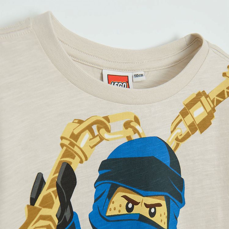 Μπλούζα κοντομάνικη μπεζ Lego Ninjago