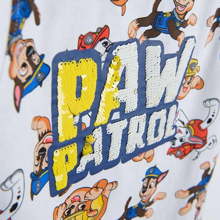 Paw Patrol white short sleeve T-shirt