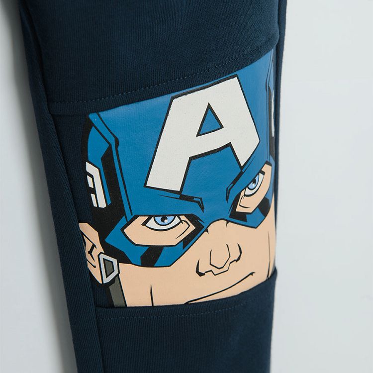 Φόρμα μπλε με στάμπα στα γόνατα ήρωες Avengers