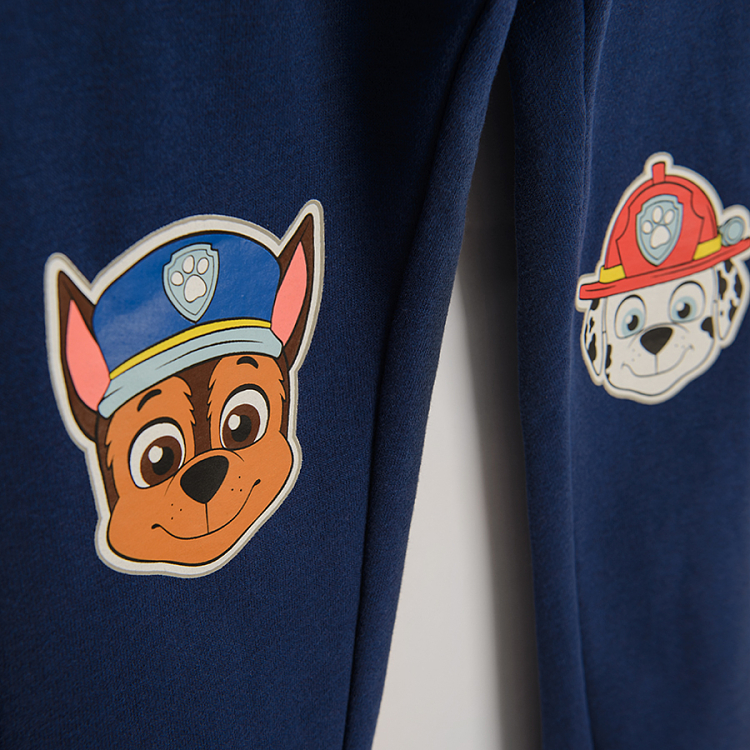 Φόρμα 2 τμχ μπλε και γαλάζια με στάμπα PAW PATROL