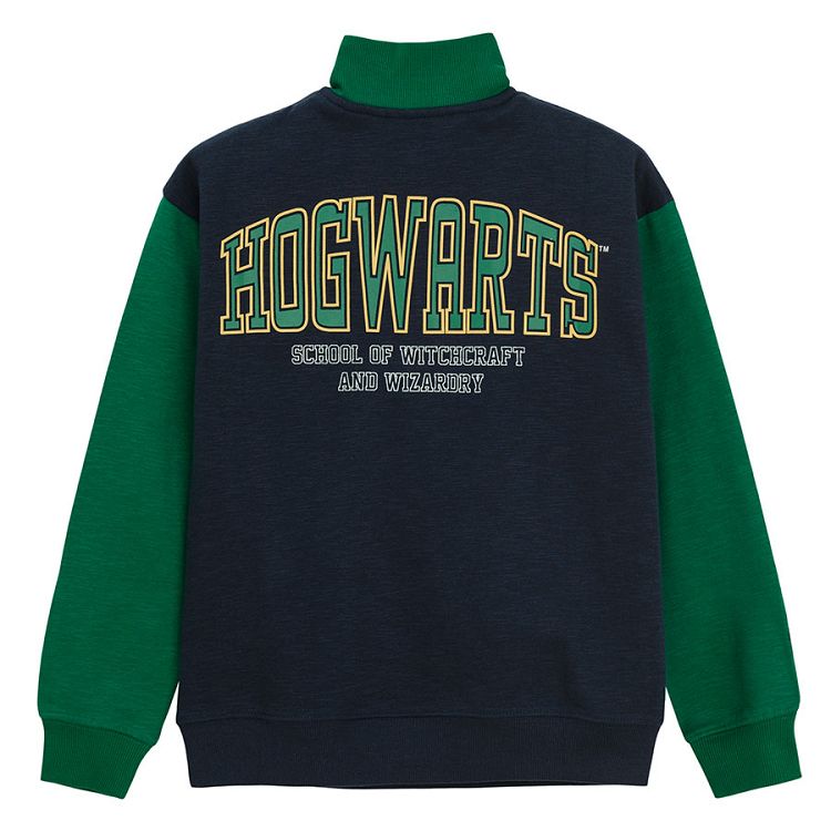 Harry Potter blue with green sleeves sweatshirt