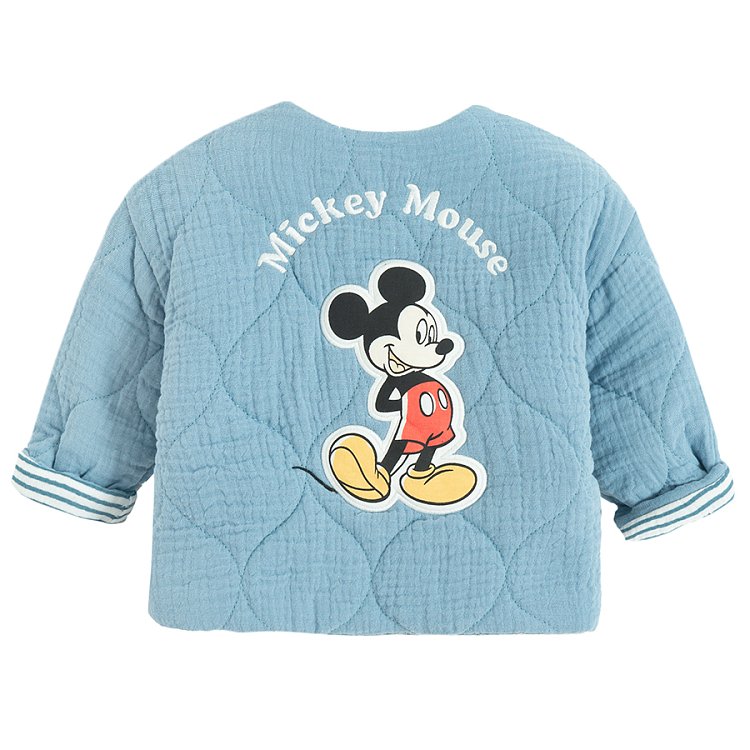 Ζακέτα γαλάζια με κουμπιά και στάμπα MICKEY MOUSE DISNEY