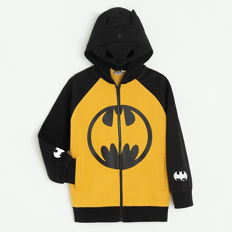 Batman zip through sweatshirt- Hood like Batman's head cover