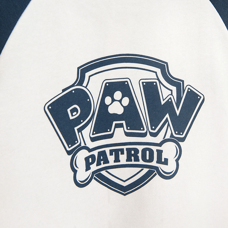 Paw Patrol button sweathirt with blue sleeves