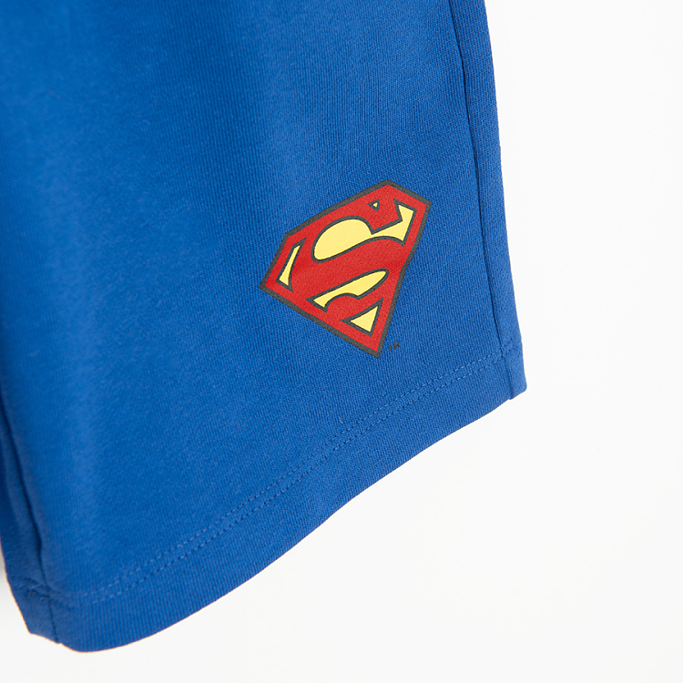 Σορτς μπλε με στάμπα SUPERMAN
