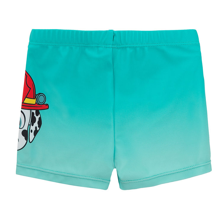 Paw Patrol turquoise shorts
