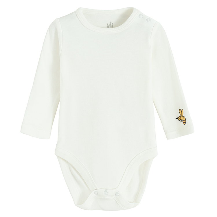 Winnie the Pooh footed overall and grey long sleeve bodysuit set- 2 pieces