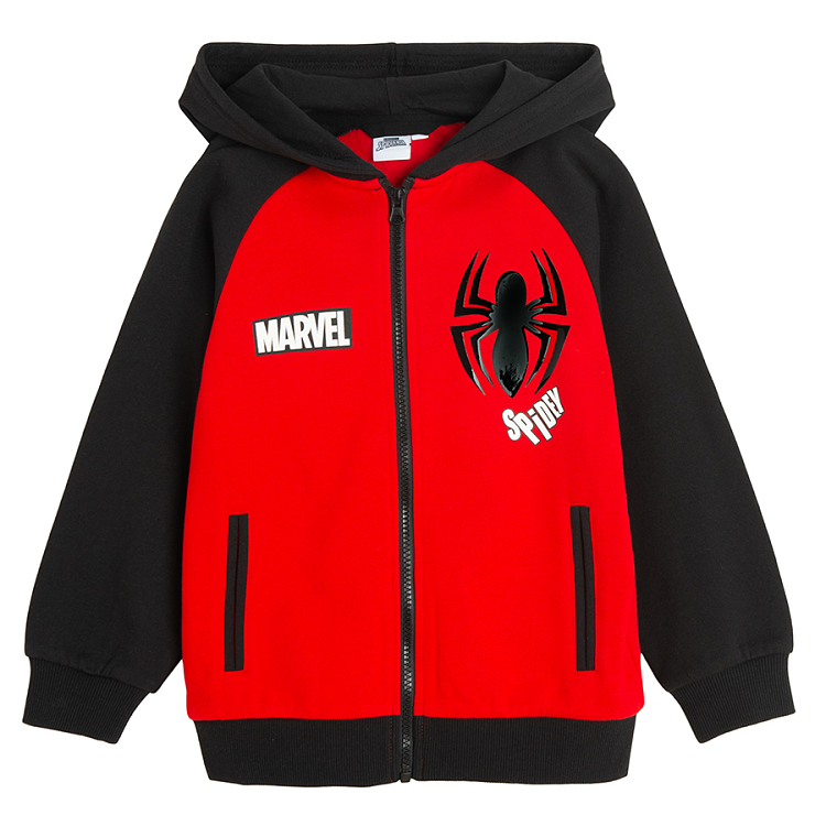Ζακέτα με φερμουάρ και κουκούλα SPIDERMAN