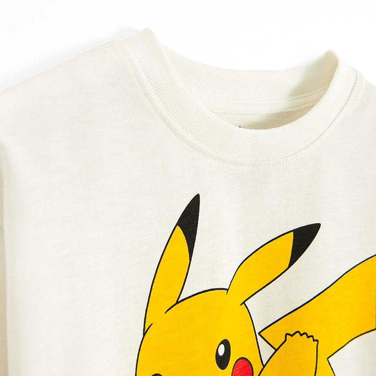 Φούτερ λευκό με στάμπα POKEMON