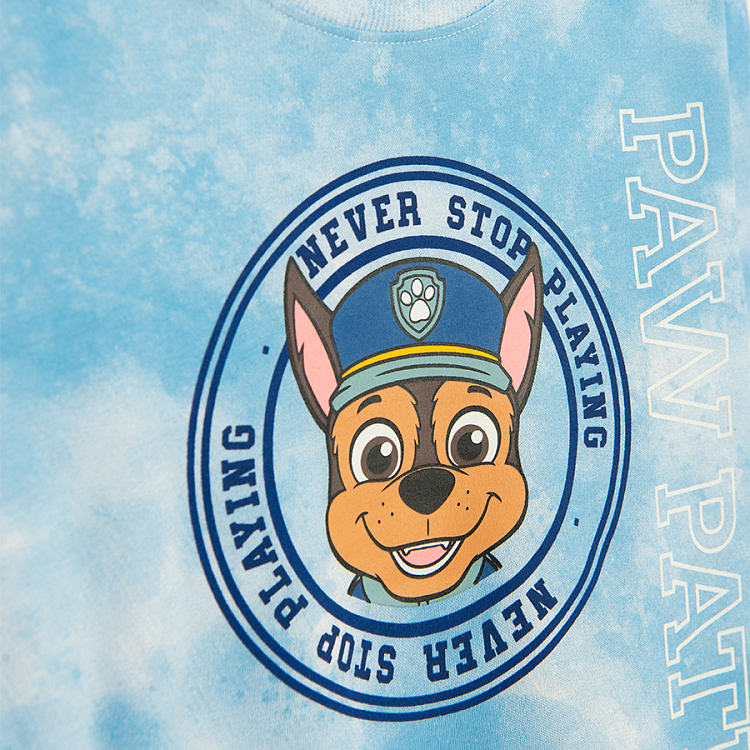 Μπλούζα μακρυμάνικη με στάμπα PAW PATROL 2 τμχ