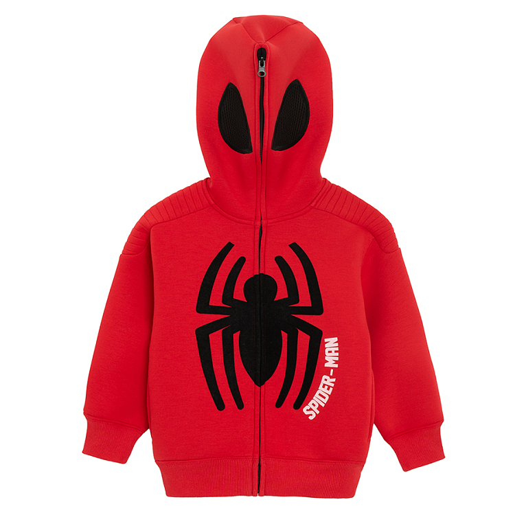 Ζακέτα με φερμουάρ και κουκούλα SPIDERMAN