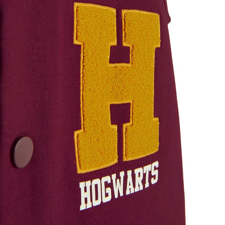 Ζακέτα φούτερ λευκό και μπορντό με στάμπα HOGWARTS HARRY POTTER