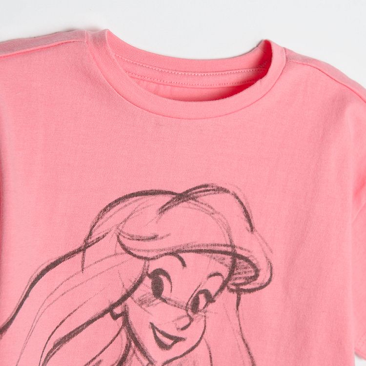 Little Mermaid pink short sleeve blouse