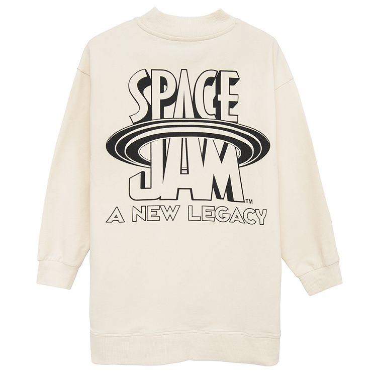 Φούτερ λευκό με στάμπα Space jam