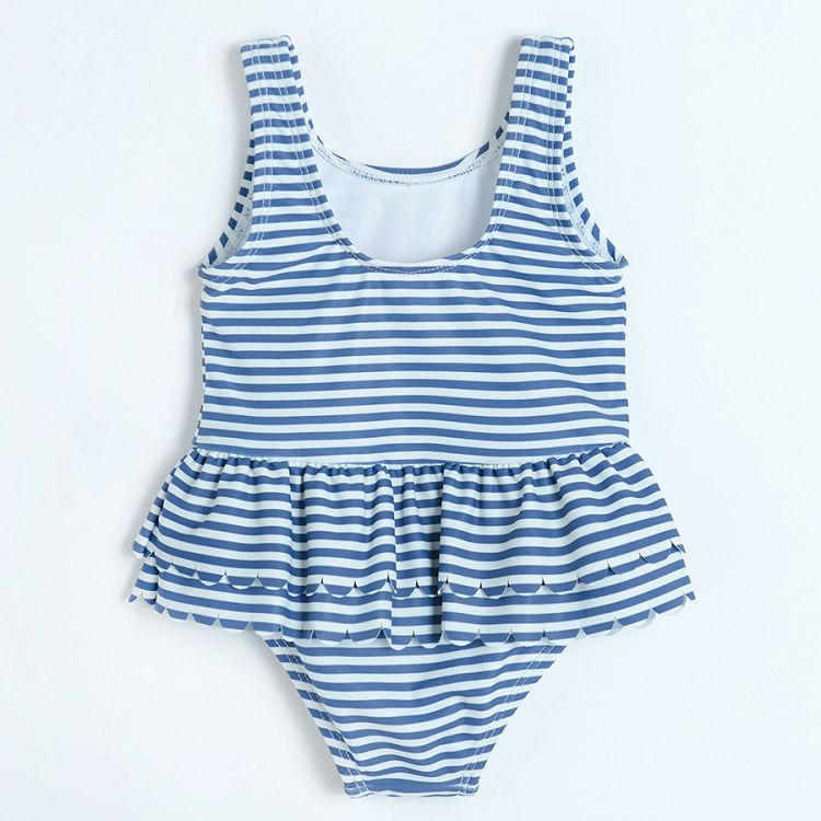 Minnie Mouse navy blue stripes swimming suit