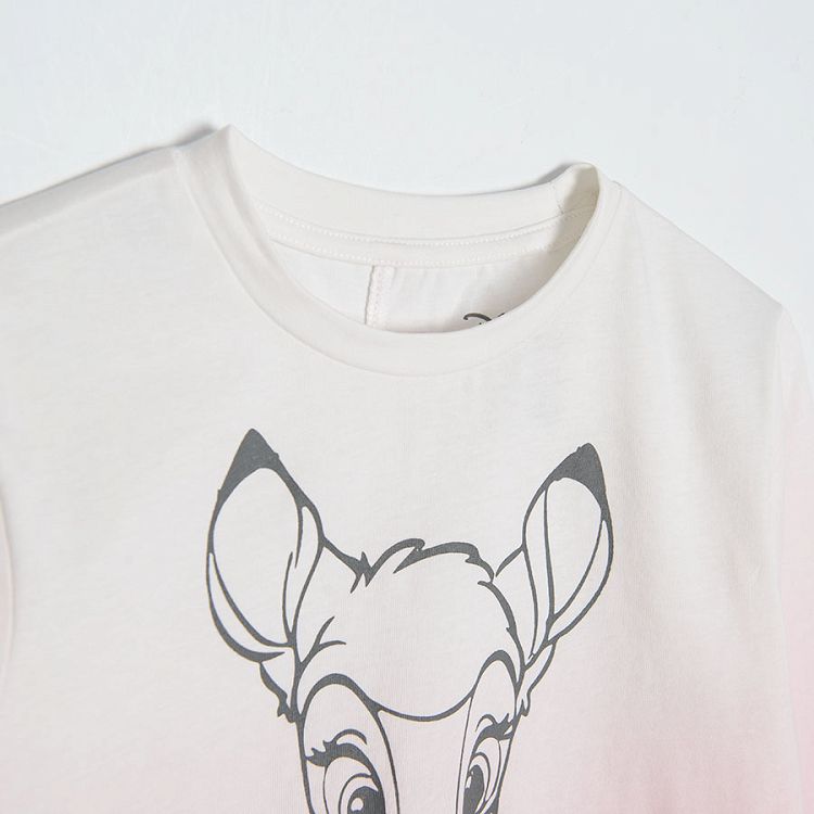 Bambi fluo pink long sleeve T-shirt