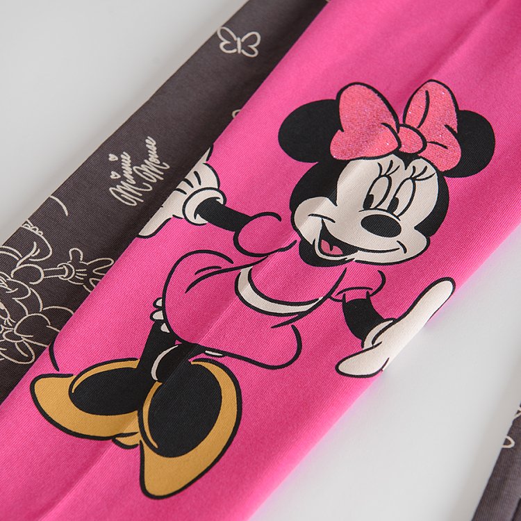 Minnie Mouse grey and pink leggings