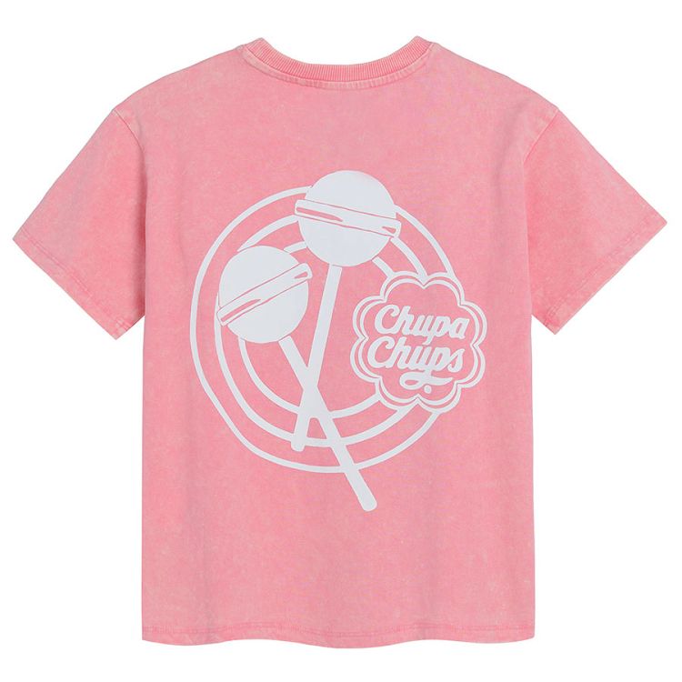 Chupa Chups coral short sleeve T-shirt