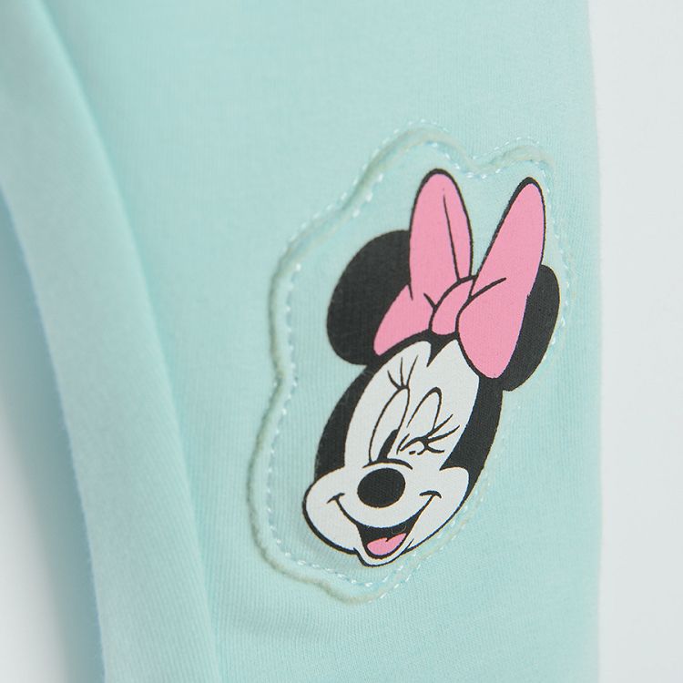 Κολάν γαλάζιο με κεντημένη στάμπα Minnie Mouse και Daisy Duck