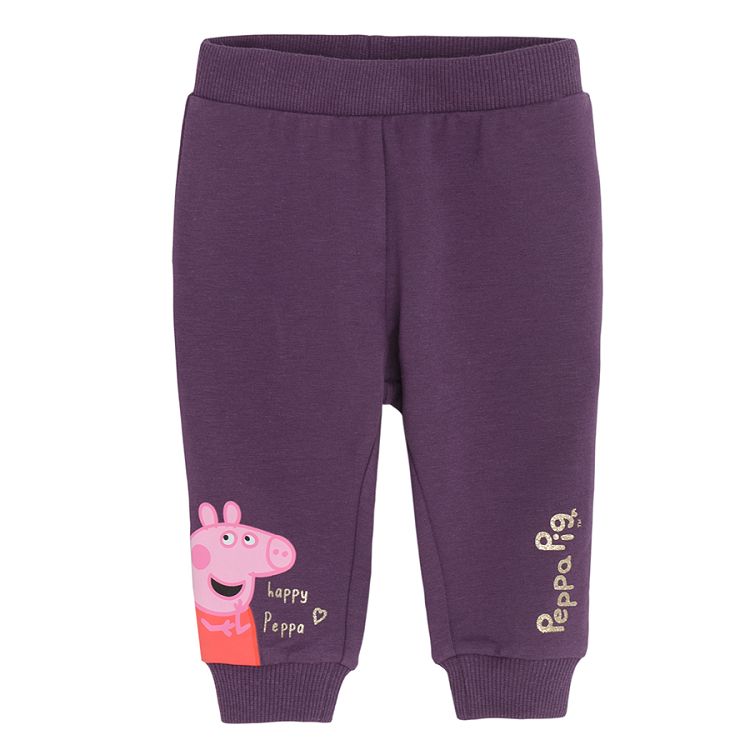 Peppa Pig purple sweatpants