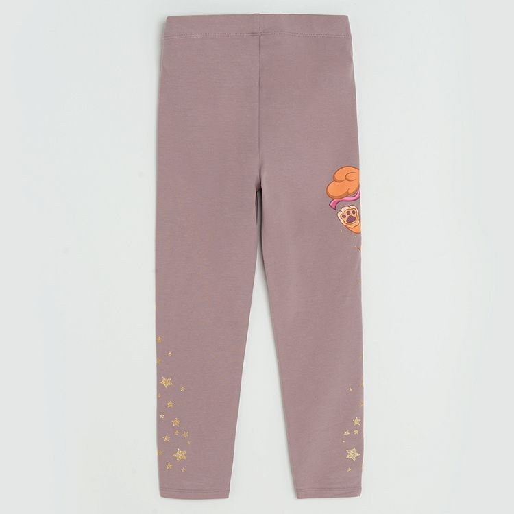 paw patrol brown grey leggings