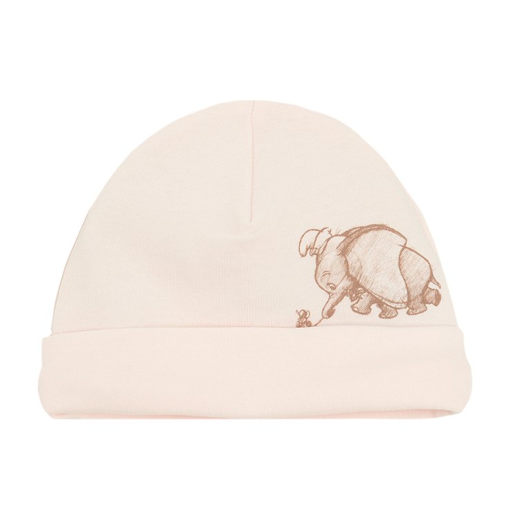 Dumbo the Elephant pink wrap long sleeve bodysuit, footed leggings, long sleeve footed overall and hat- 4 pieces