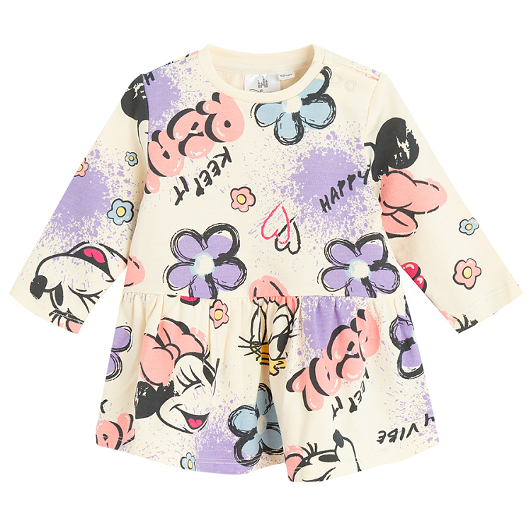 Minnie Mouse and friends long sleeve dress and pink leggings- 2 pieces |  Coolclub