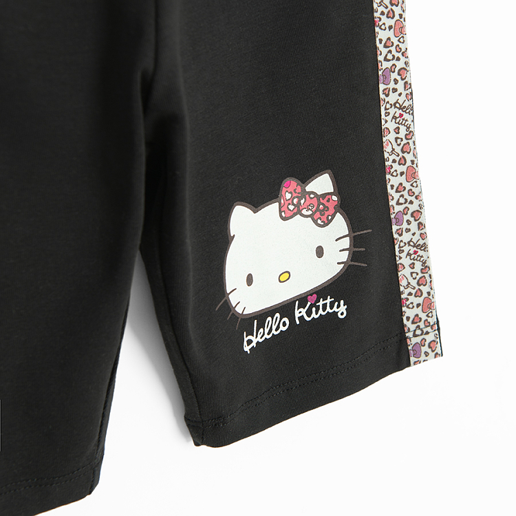 Κολάν μαύρο ποδηλατικό HELLO KITTY