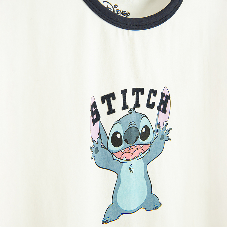 Μπλούζα κοντομάνικη λευκή με στάμπα LILO & STITCH