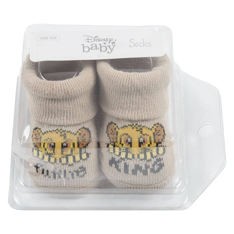 Beige The Lion King socks in box