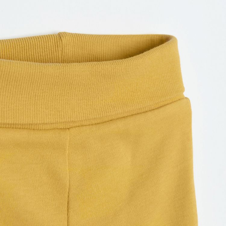 Winnie the Pook yellow and light green footed leggings - 2 pack