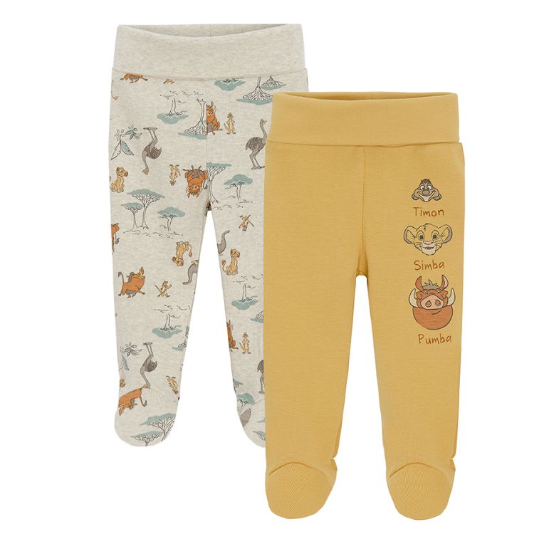 Lion king footed leggings