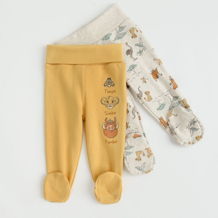 Lion king footed leggings