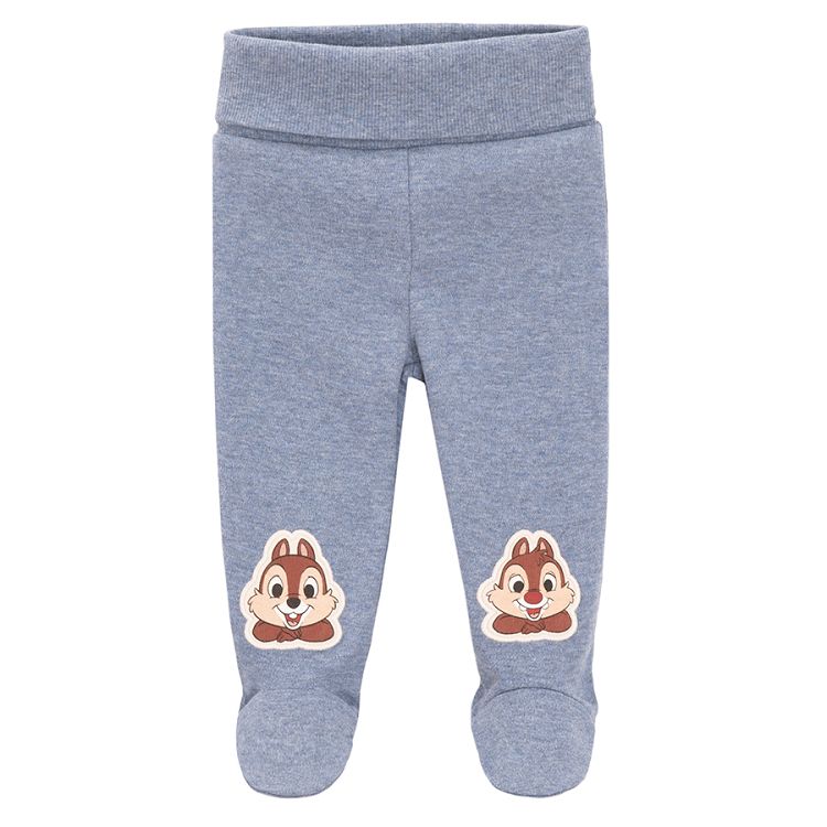 Chip and Dale footed leggings- 2 pack