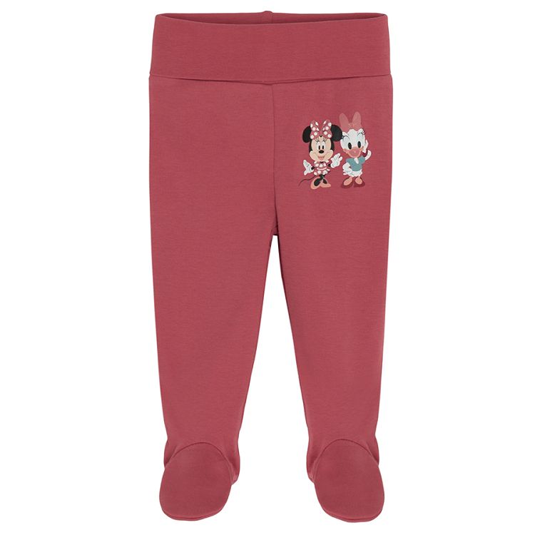 Minnie Mouse and Daisy pink footed leggings- 2 pack