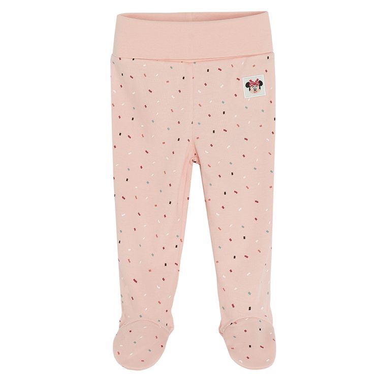 Minnie Mouse and Daisy pink footed leggings- 2 pack