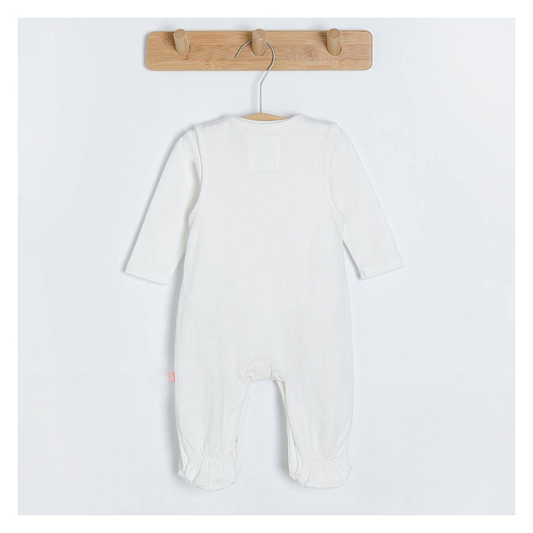 Winnie the Pooh cream long sleeve bodysuit and sleepsuit set
