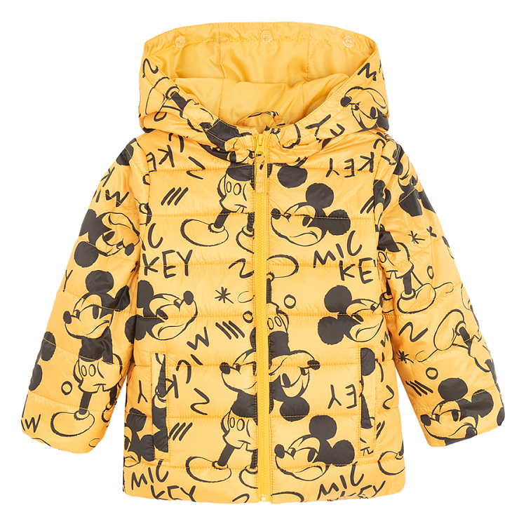 Mickey Mouse long zip through hooded jacket with 2 layers= 2 piece