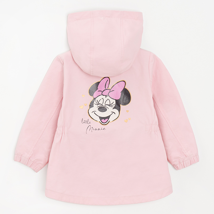 Minnie Mouse pink zip through hooded jacket