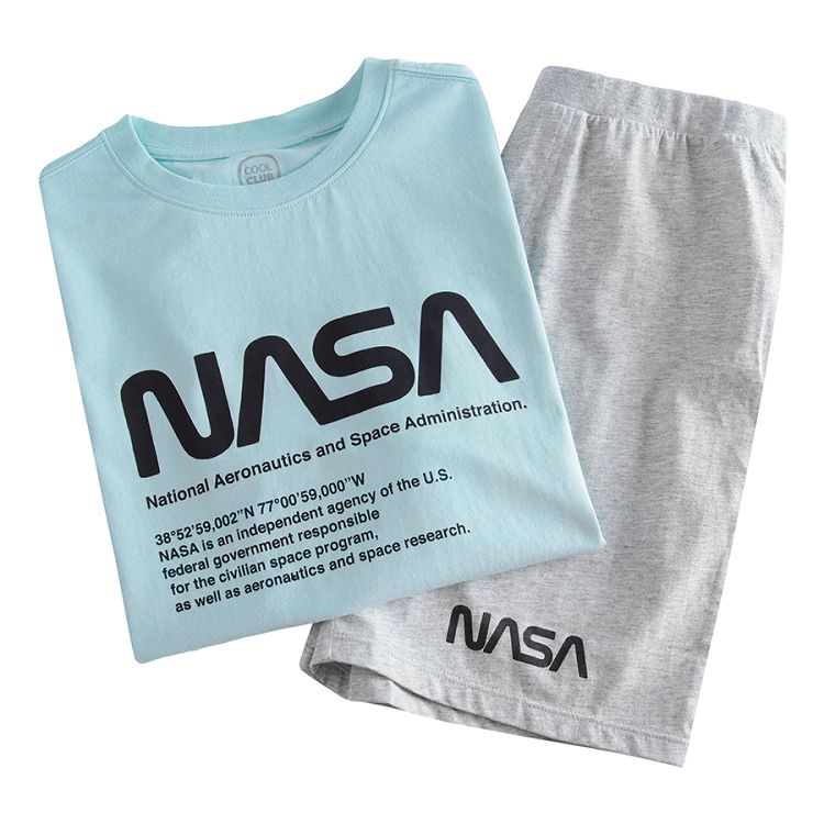 NASA short sleeve and shorts pyjamas