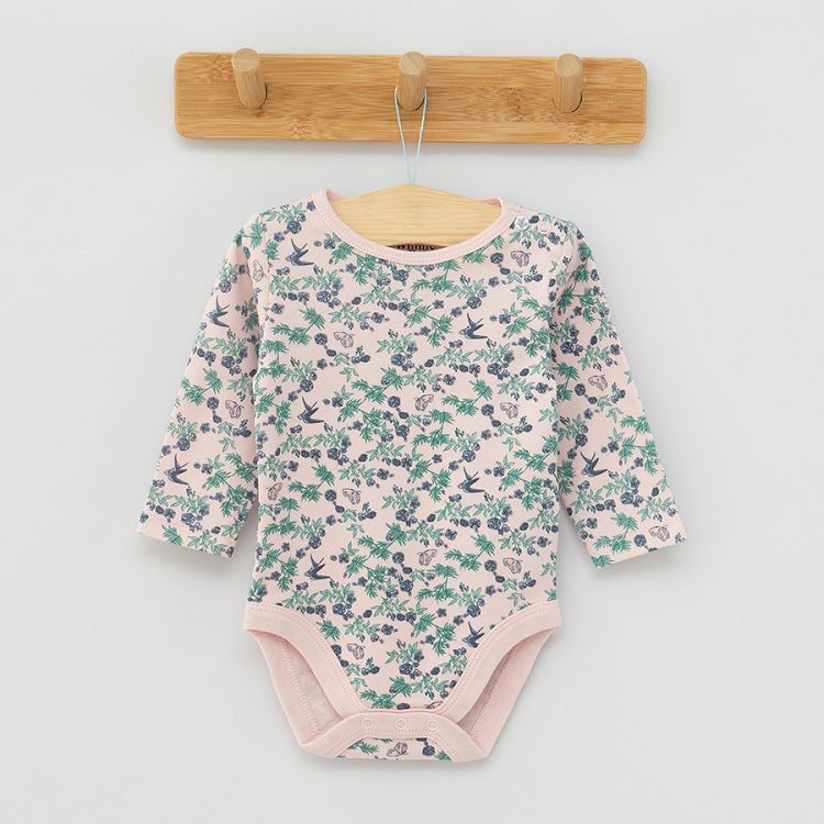 Winnie the Pooh pink and white long sleeve bodysuits 3-pack