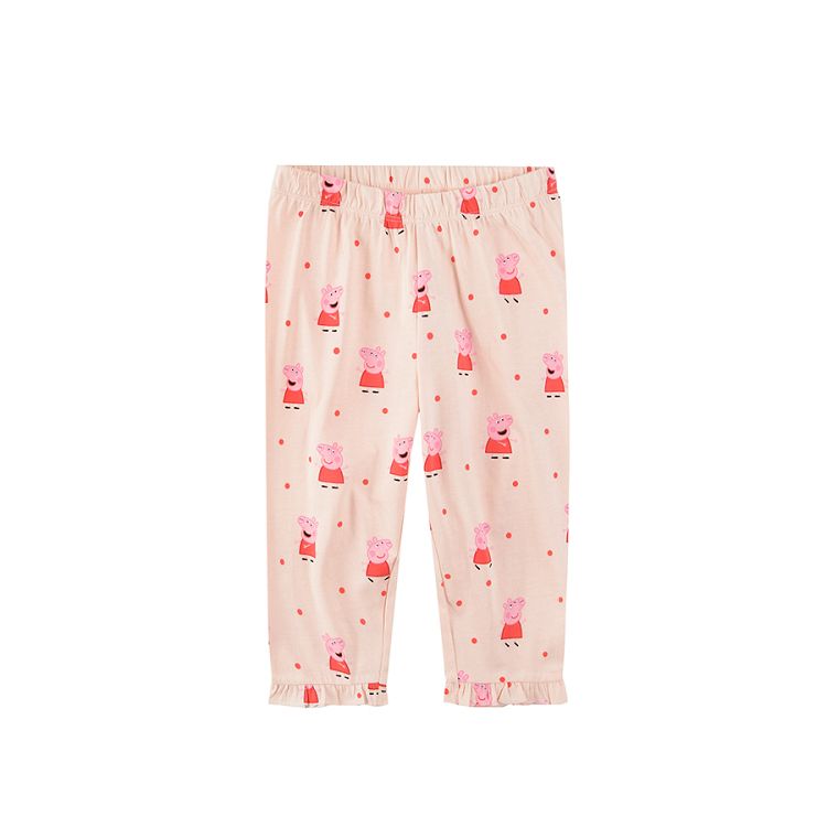 Πυτζάμες μπλούζα κοντομάνικη και παντελόνι με την Peppa Pig