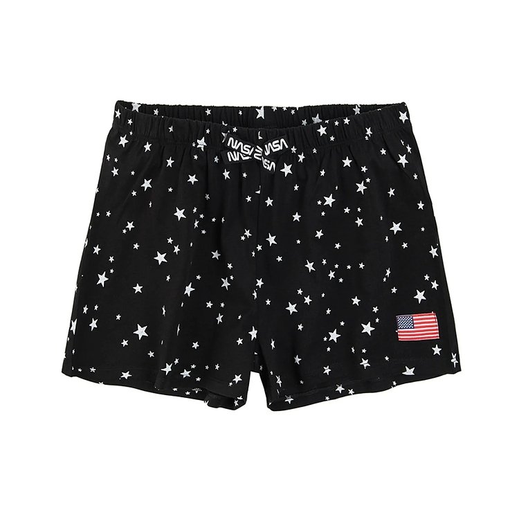 NASA short sleeve blouse and shorts pyjamas with planets print