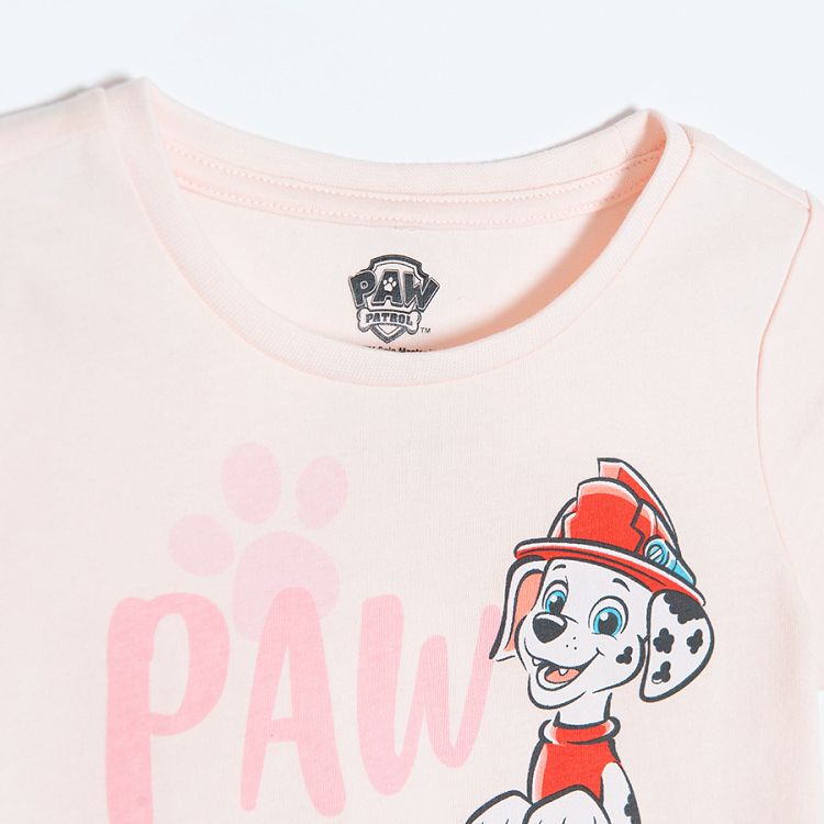 Paw Patrol pink short sleeve and pants pyjamas