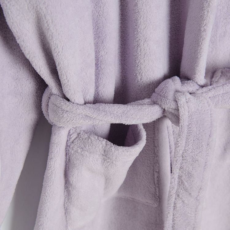 Lilo & Stich lilac hooded bathrobe