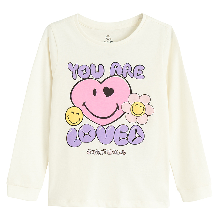 Πυτζάμες λευκές SMILEY WORLD