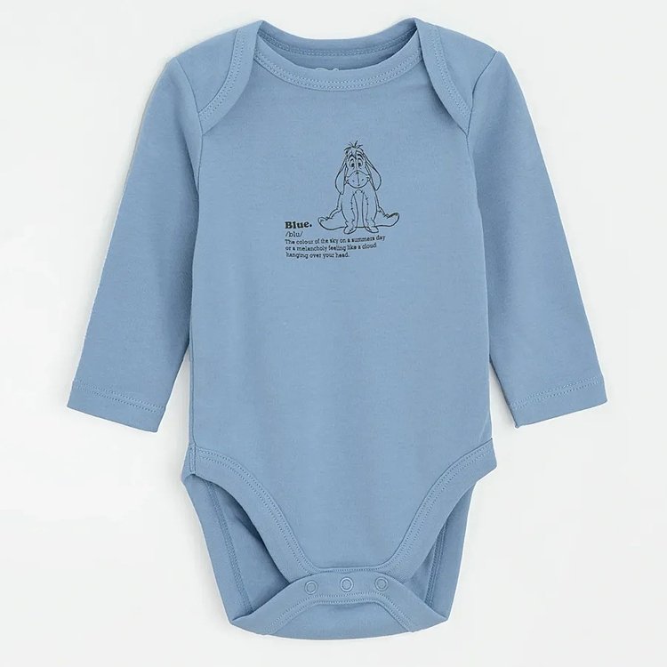 Winnie the Pooh long sleeve bodysuits- 5 pack