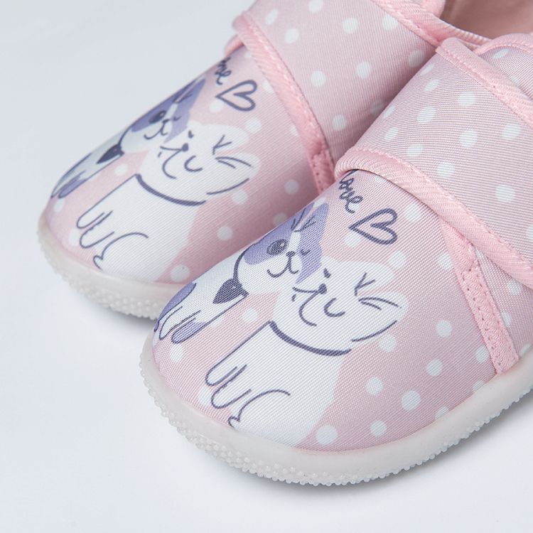 Pink bunny slippers