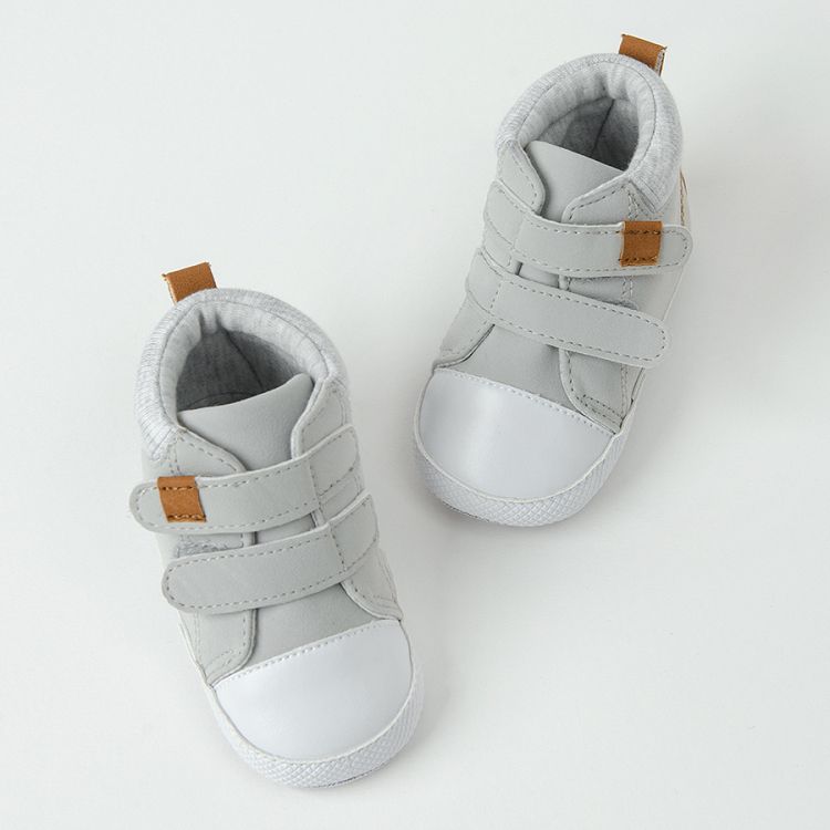 Grey newborn shoes
